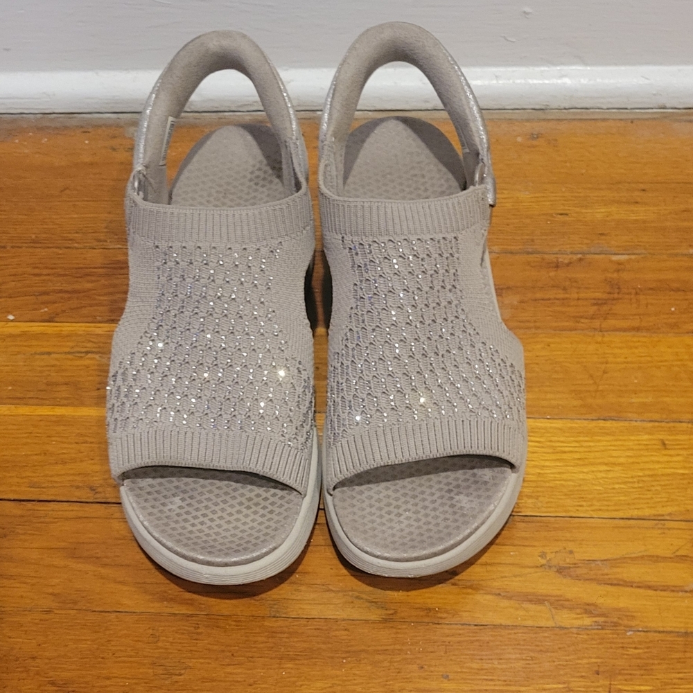 Sketchers Slip On Wedge Sandals